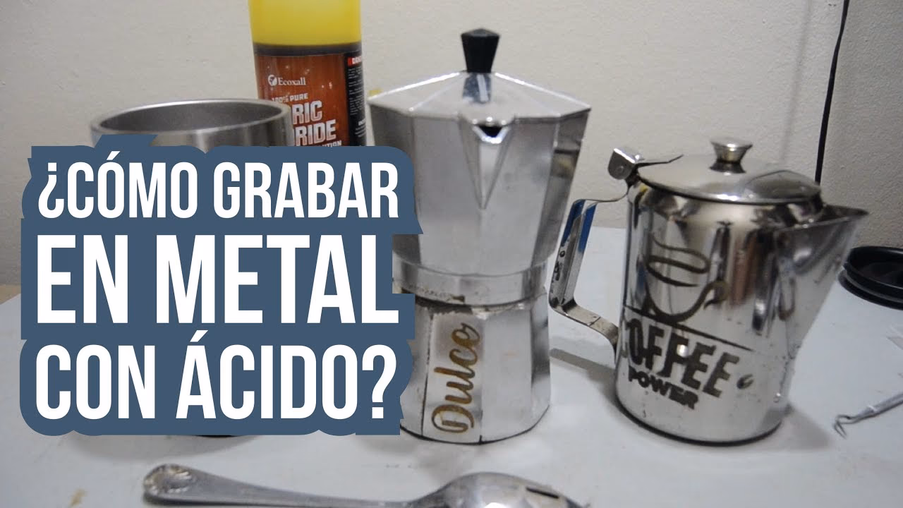 ¿Cómo grabar metales con ácido?