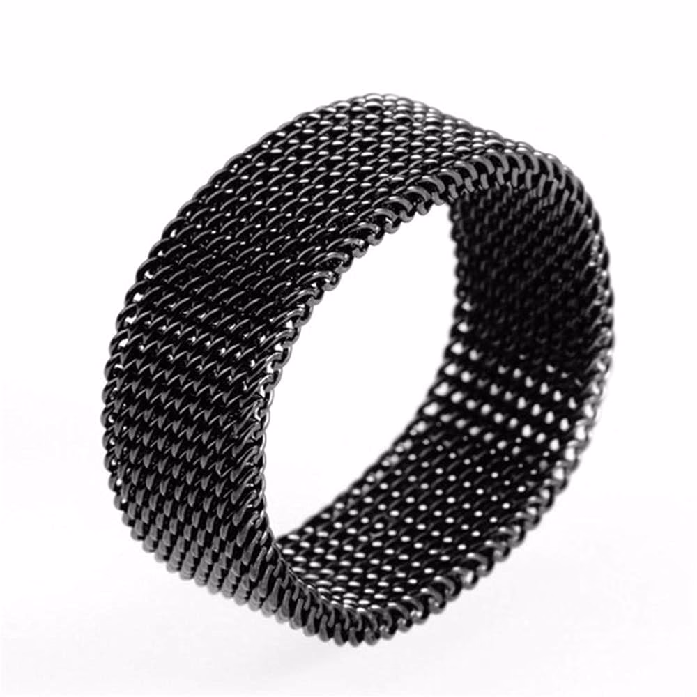 ¿Qué tipo de malla se utiliza en los anillos de acero?