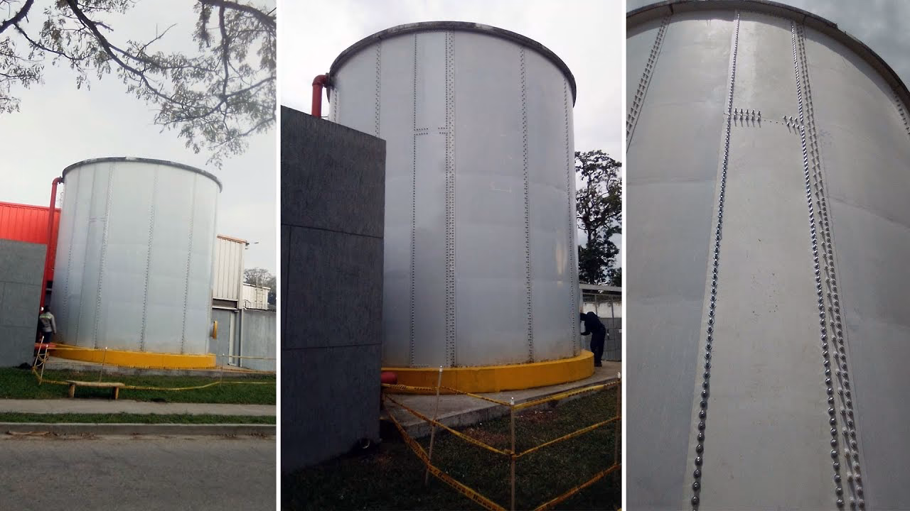 ¿Cómo se construyeron los tanques para reserva de agua?