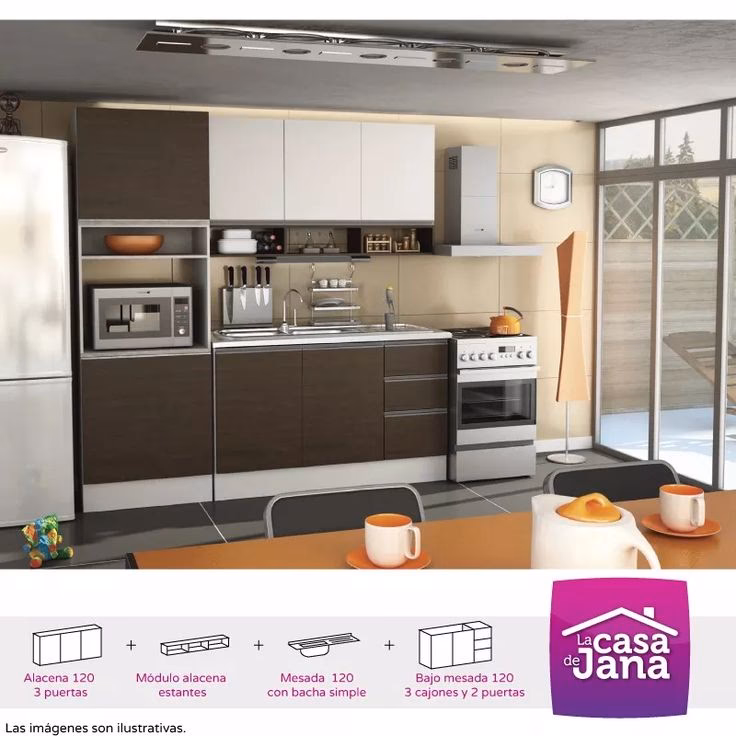 ¿Qué es una cocina de alacena y bajo mesada?