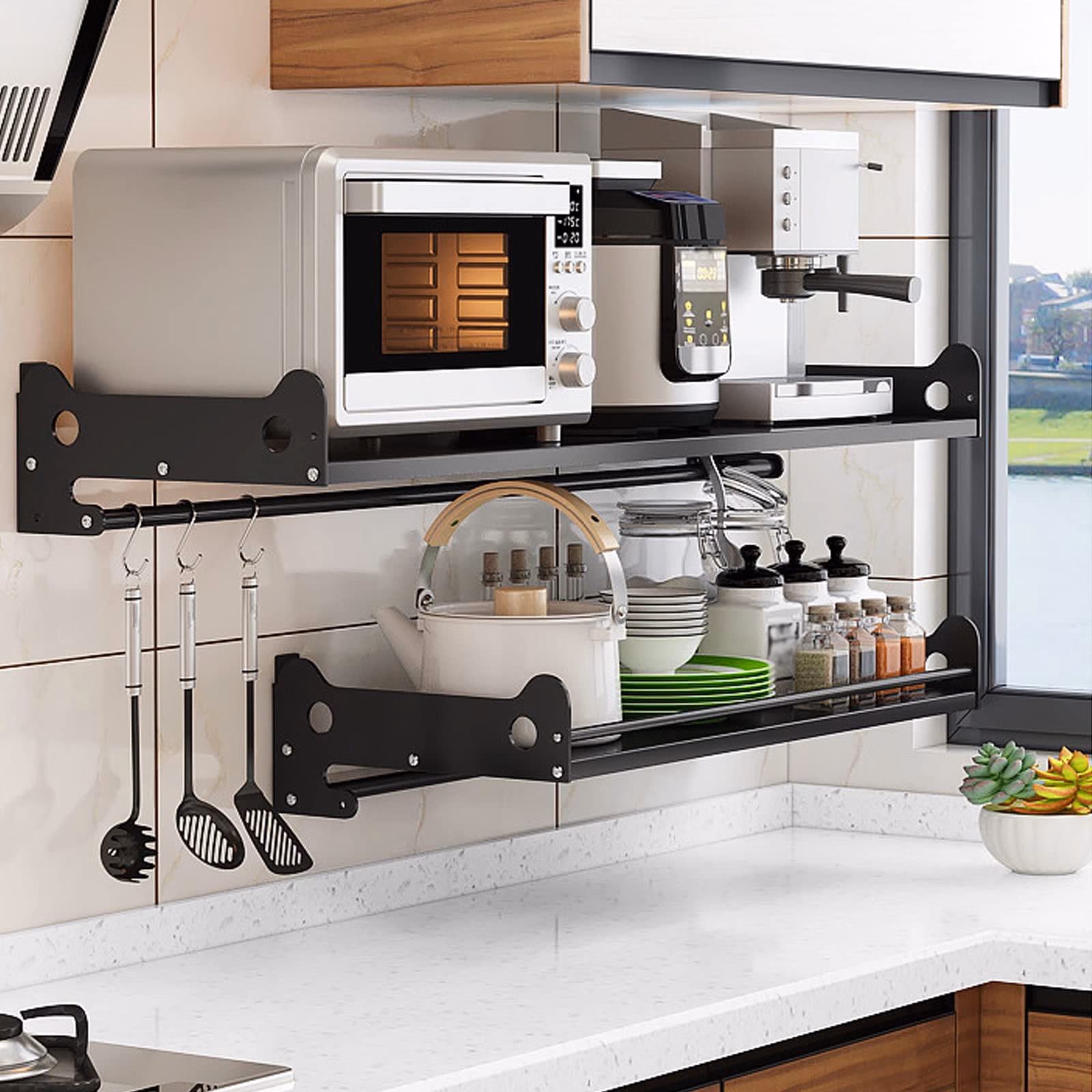 ¿Dónde comprar estantes y soportes para microondas?