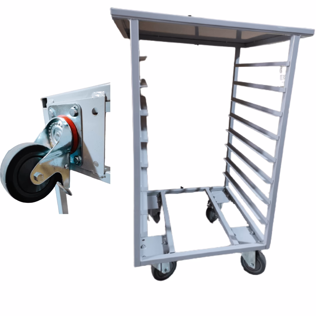 ¿Cuántas bandejas de pan se pueden acomodar en un horno de convección?