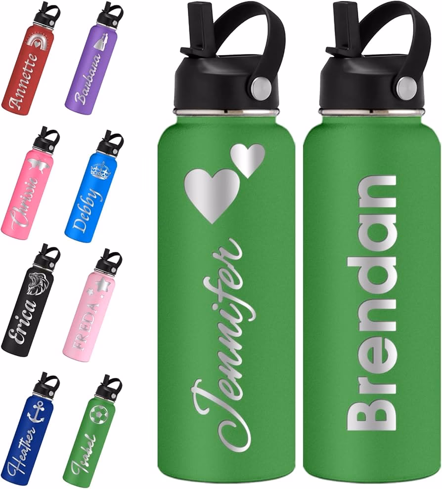 ¿Cómo puedo personalizar una botella de acero?