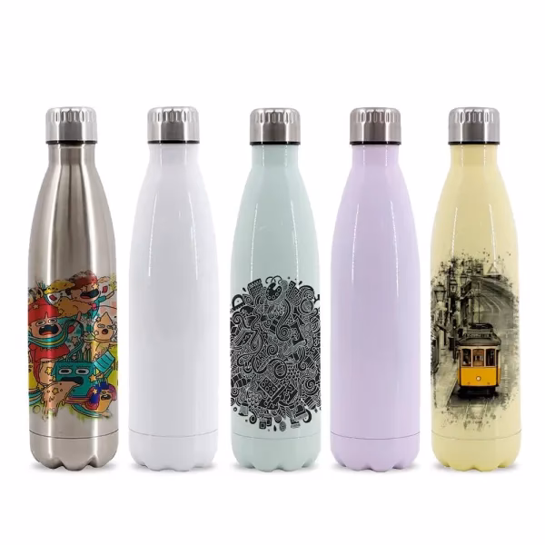 ¿Qué características tiene la botella Bidon en acero inoxidable para sublimación?