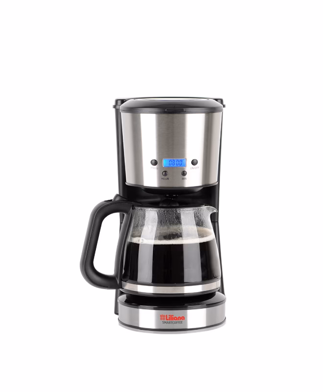 ¿Cuántos litros tiene una cafetera de acero inoxidable?