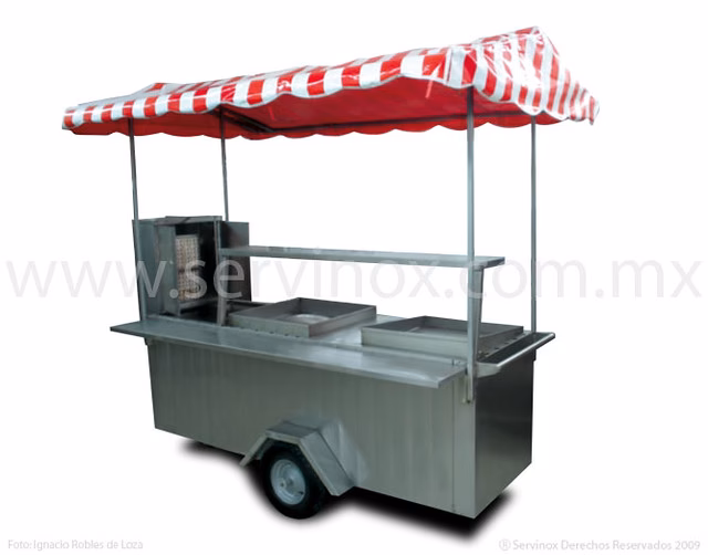 ¿Qué características tiene el carrito de tacos modelo t016b?