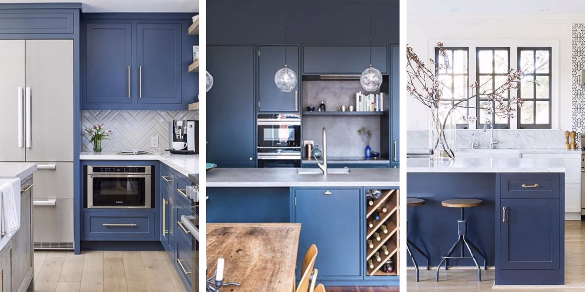 ¿Cómo combinar el acero con el azul?