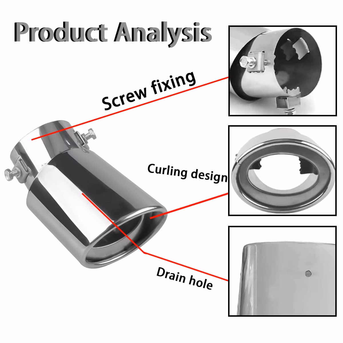¿Cuánto mide una cola de tubo de escape?