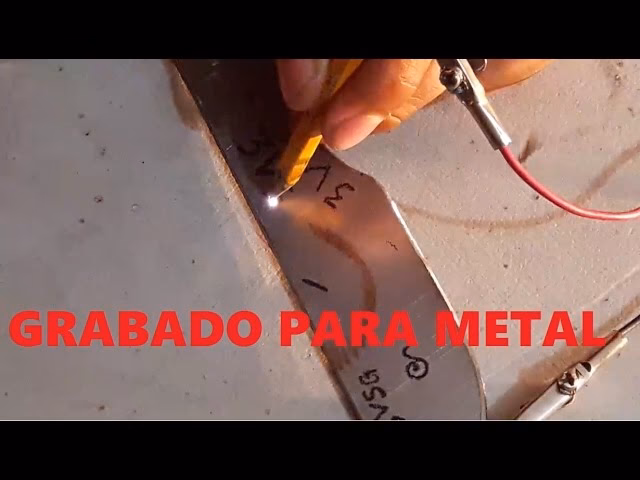 ¿Cómo grabar con grabado electrolítico?