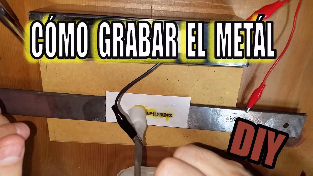 ¿Cómo grabar con grabado electrolítico?