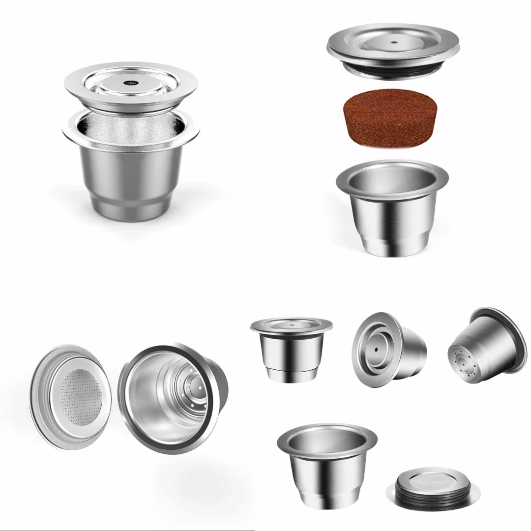 ¿Cómo guardar las cápsulas de acero inoxidable en la cafetera?