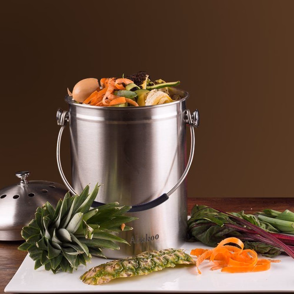 ¿Qué es una compostera de acero inoxidable?