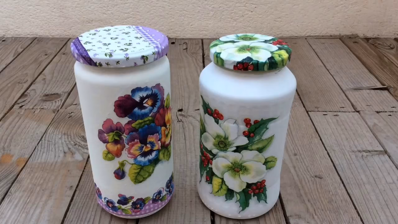 ¿Cómo elegir un frasco de vidrio para decoupage?
