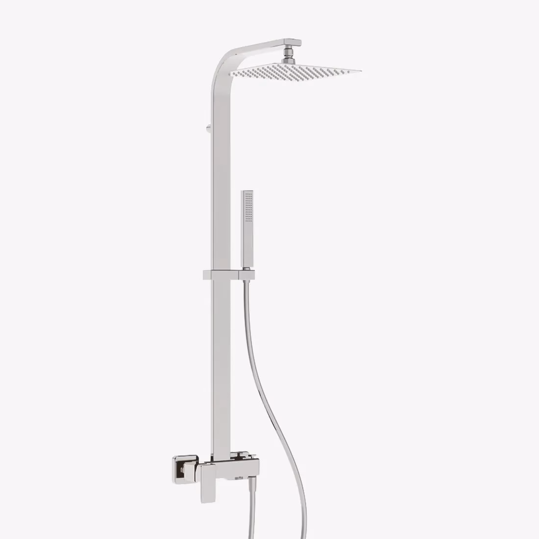 ¿Qué incluye la ducha de acero inoxidable?