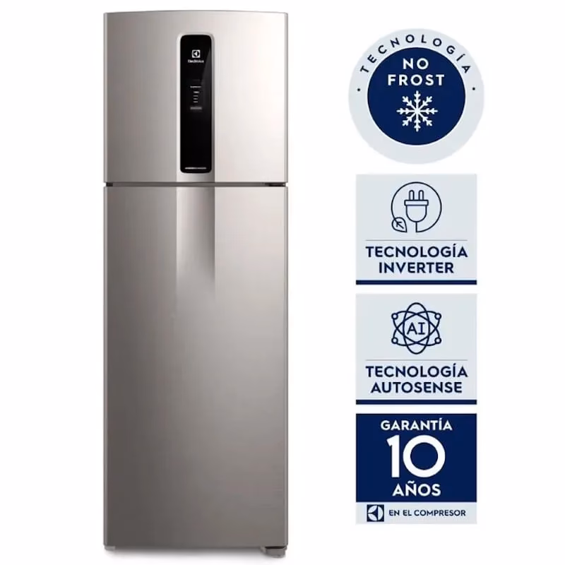 ¿Cuánto mide una heladera Electrolux?