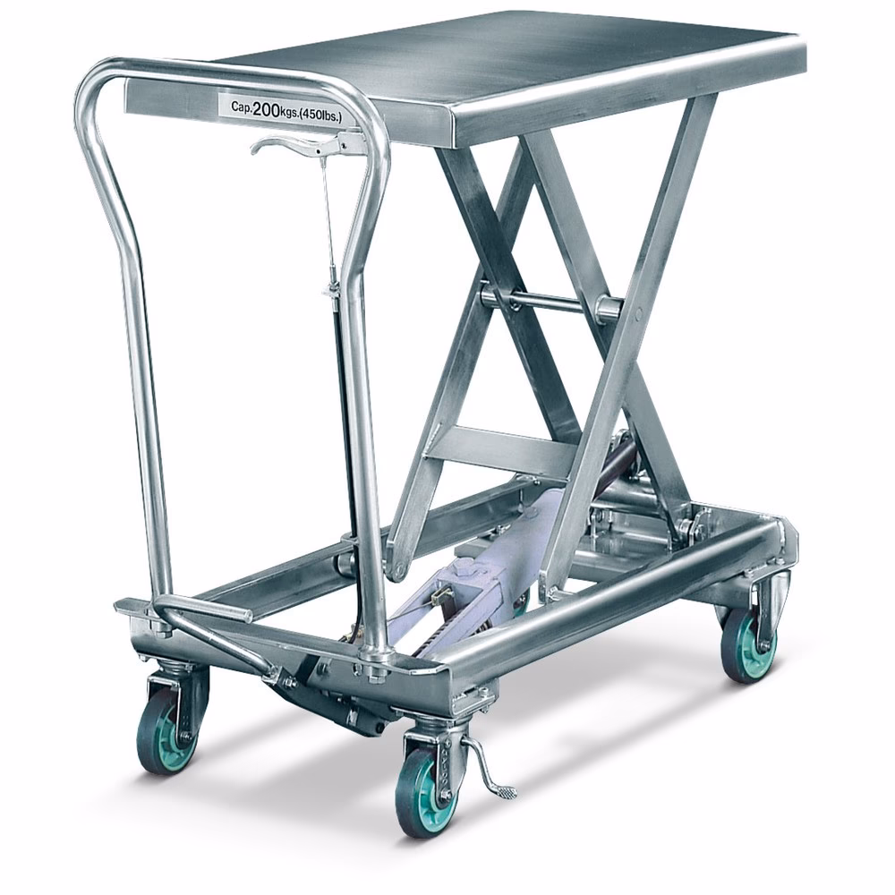 ¿Qué es una mesa elevadora inoxidable?