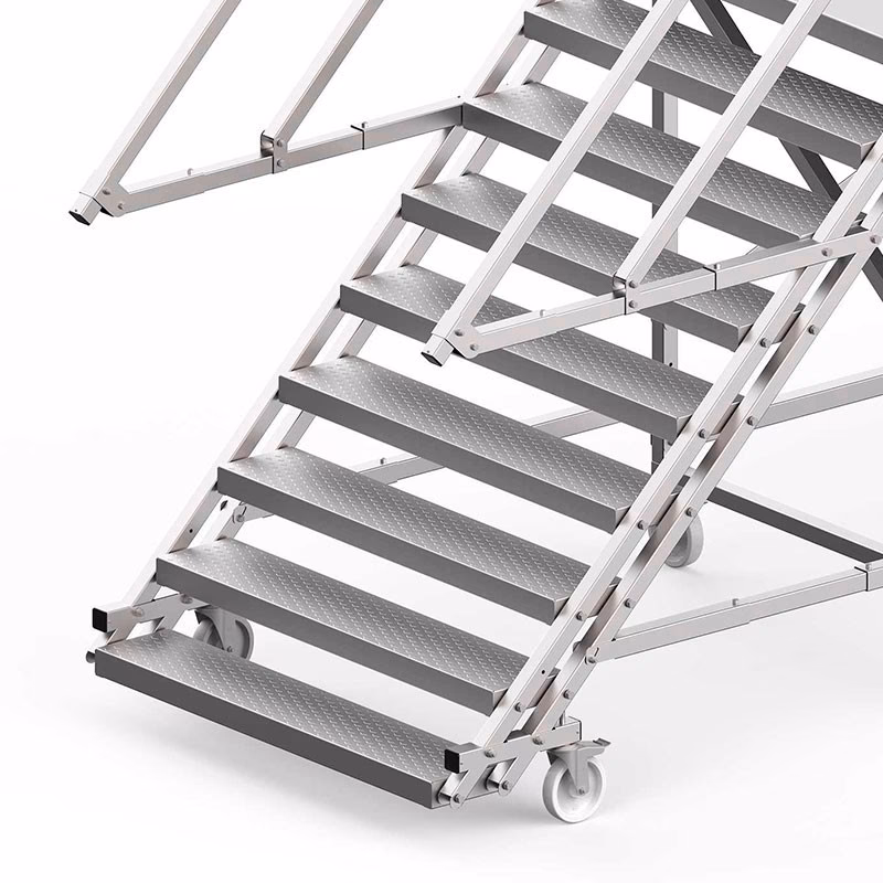 ¿Cómo se utiliza el acero en las escaleras?