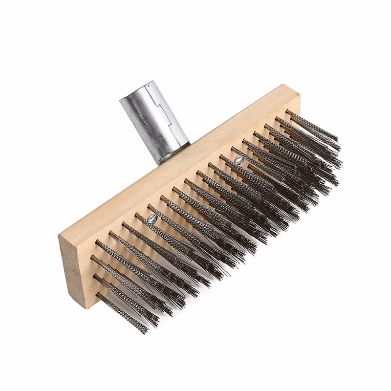 ¿Qué es una escobilla de acero y Nylon abrasivo?