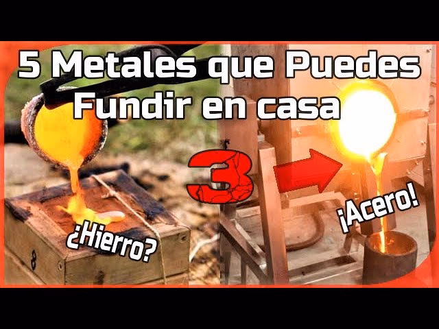 ¿Qué metales se pueden fundir en casa?