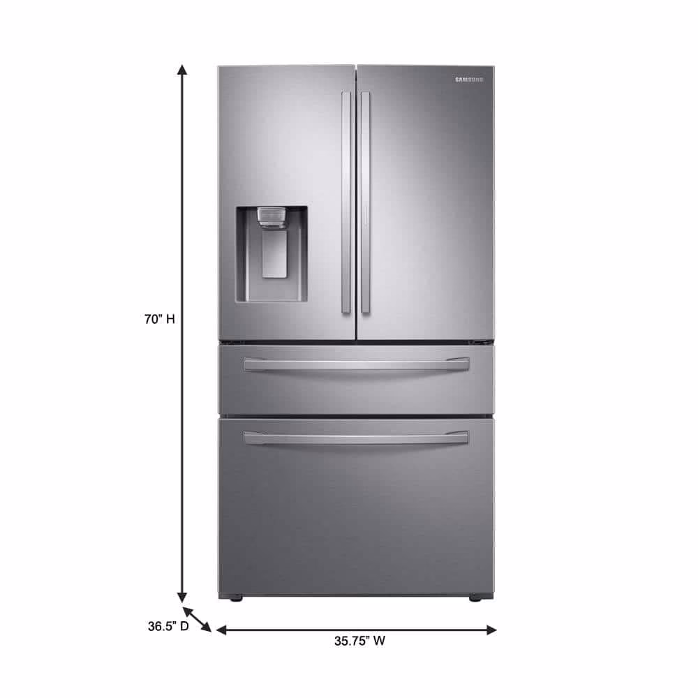 ¿Qué es un refrigerador negro y puerta de acero inoxidable?