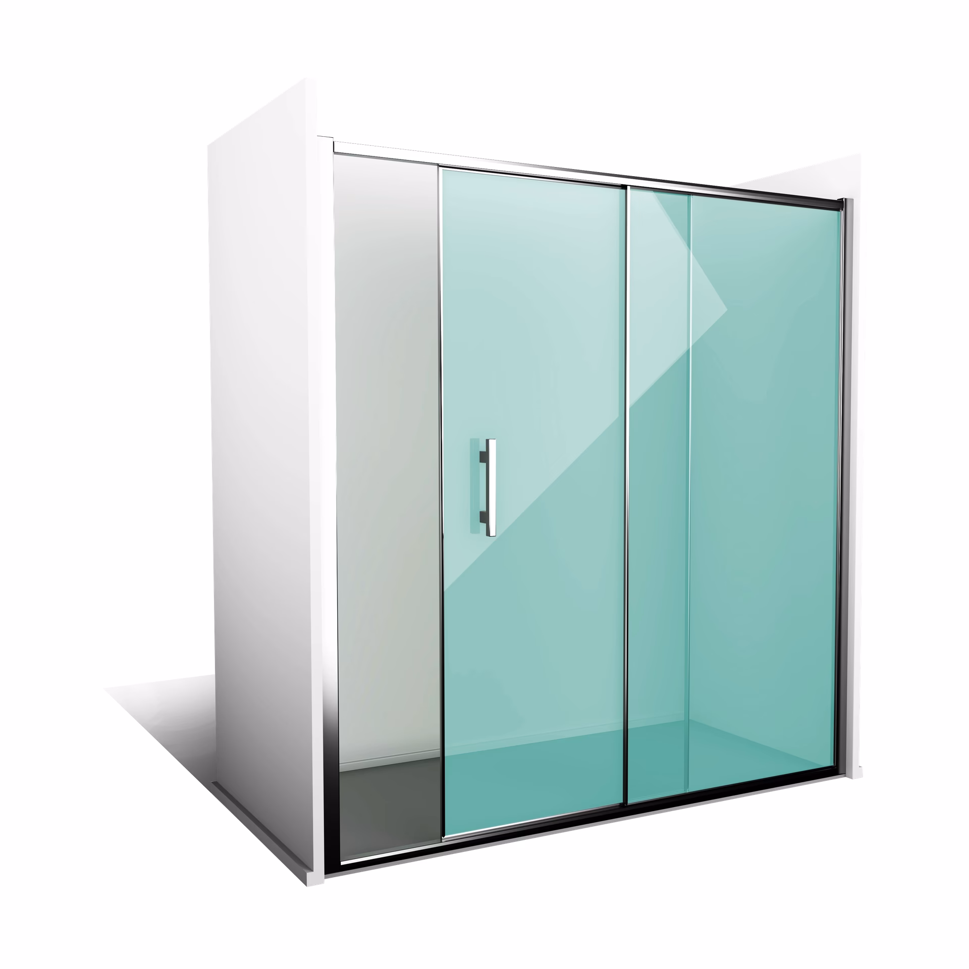 ¿Cuál es la altura de una mampara sin perfilería?