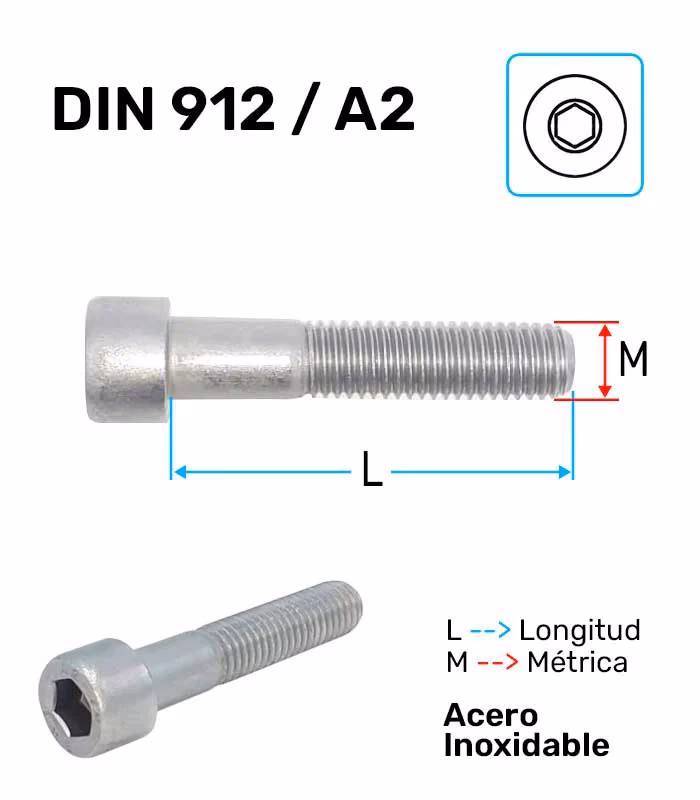 ¿Cómo se designan los tornillos ordinarios?