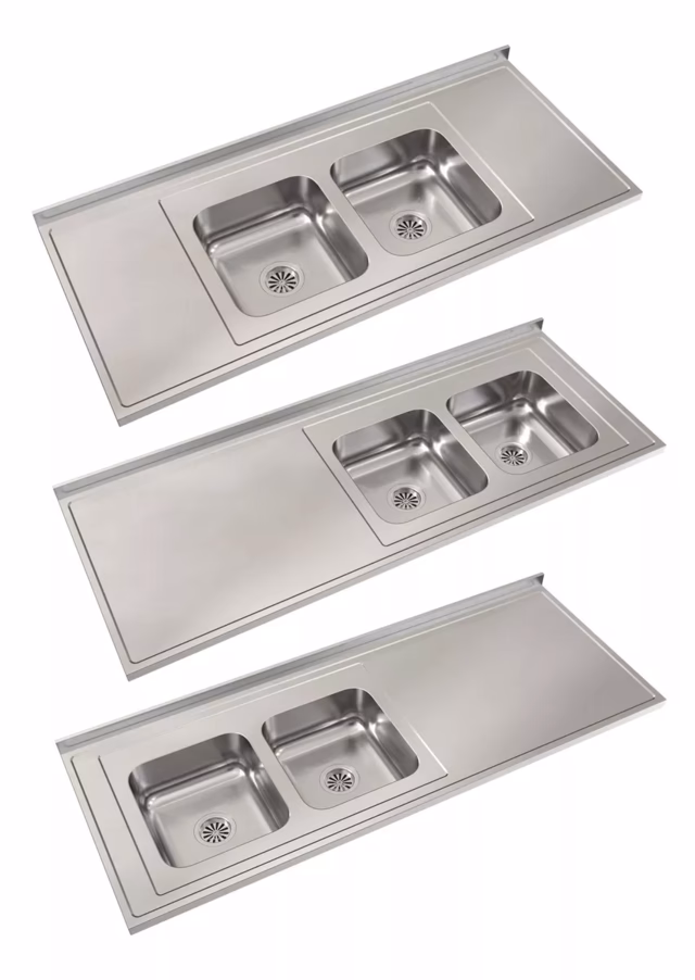 ¿Cómo devolver una mesada de acero inoxidable doble Bacha Moscu?