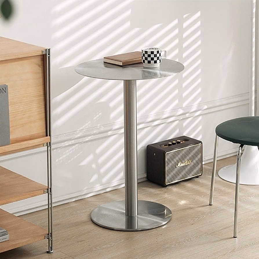 ¿Cuáles son los diferentes tipos de mesas redondas metálicas?