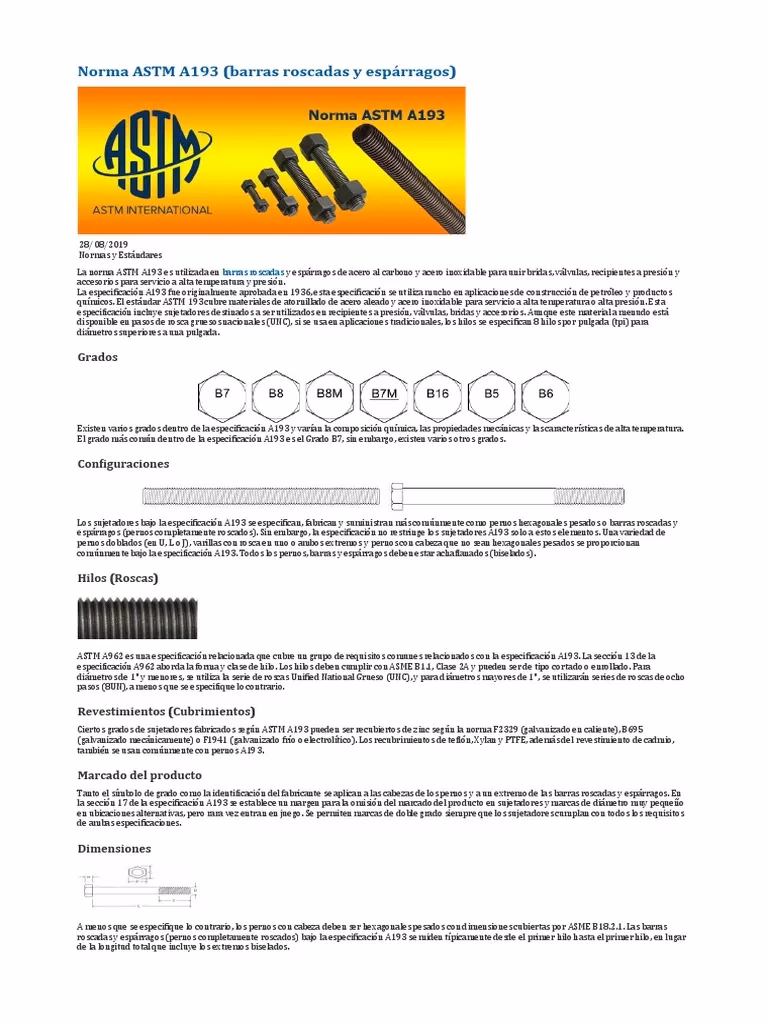 ¿Qué es la norma ASTM?