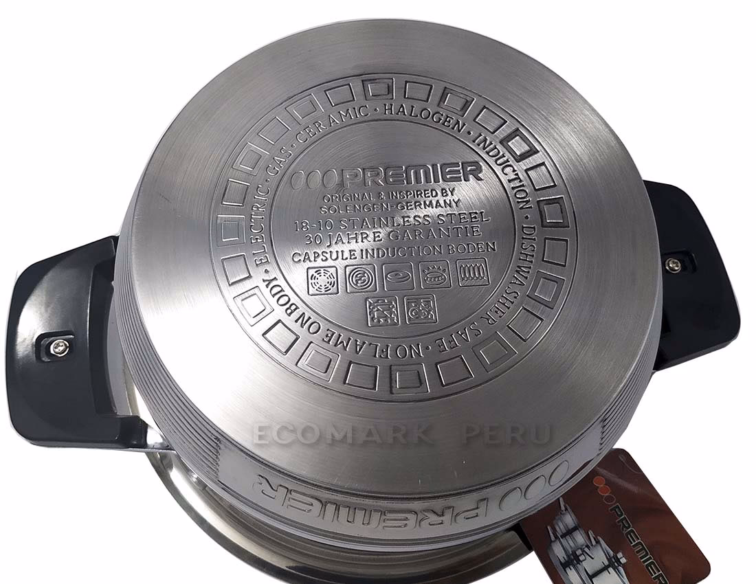 ¿Cuáles son las dimensiones de una olla de acero?