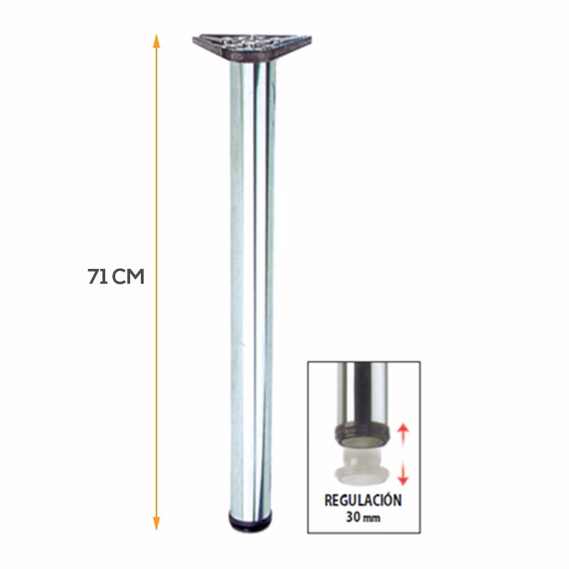 ¿Qué es una barra abatible de acero con pata?
