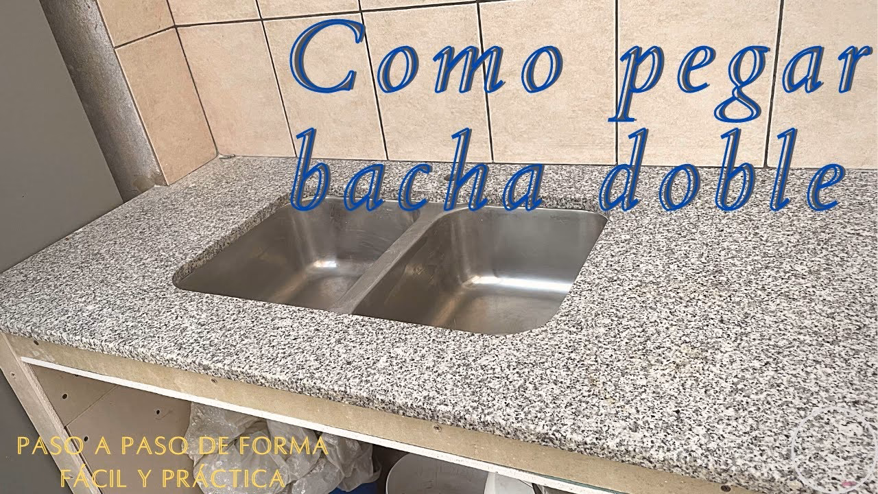 ¿Cómo pegar piletas a mesadas?