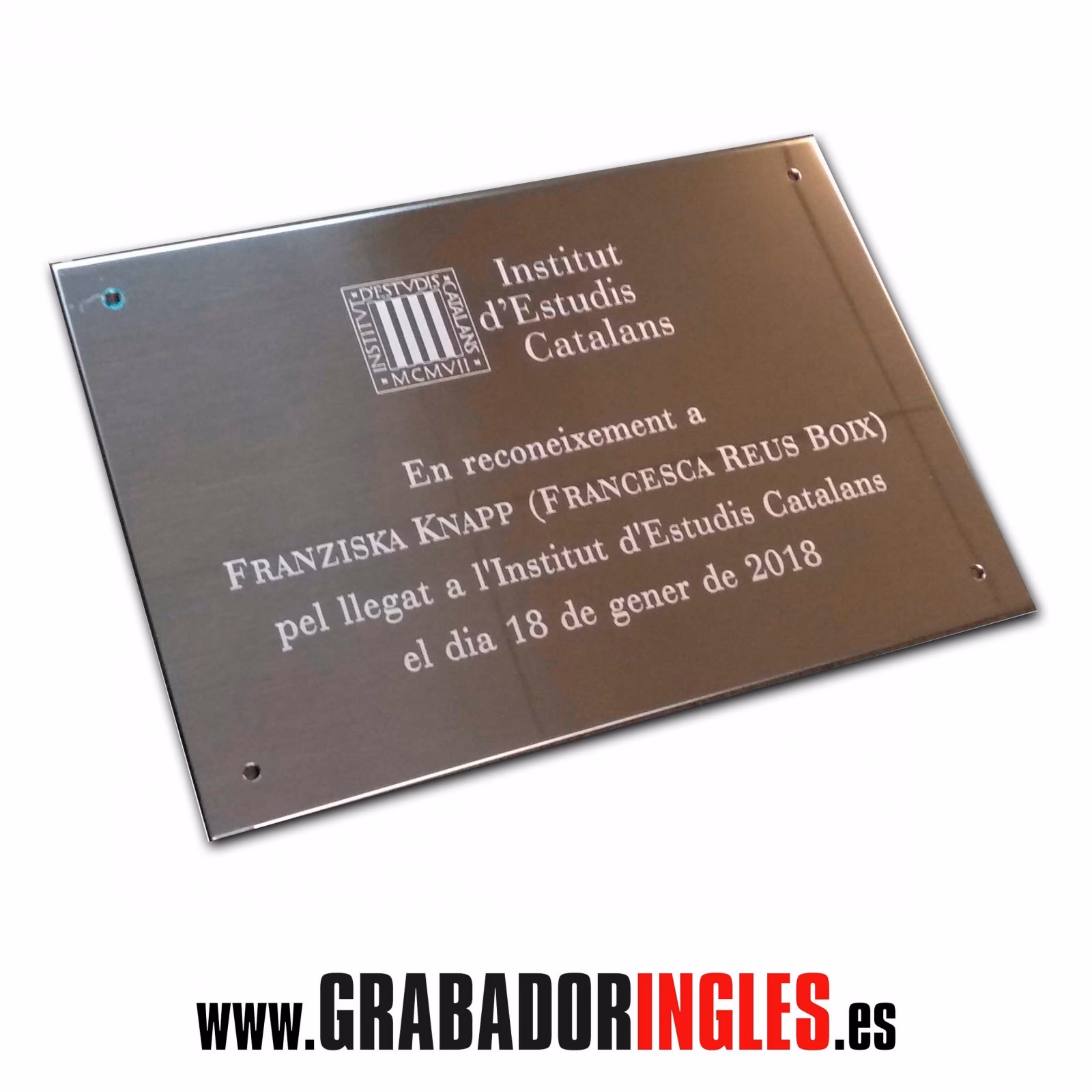 ¿Qué tipo de placas grabadas ofrece placasgrabadas.es?