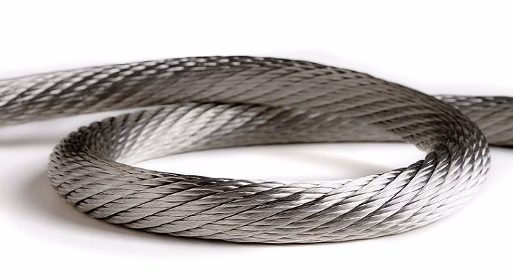 ¿Cuál es la capacidad de carga de un cable de acero inoxidable?