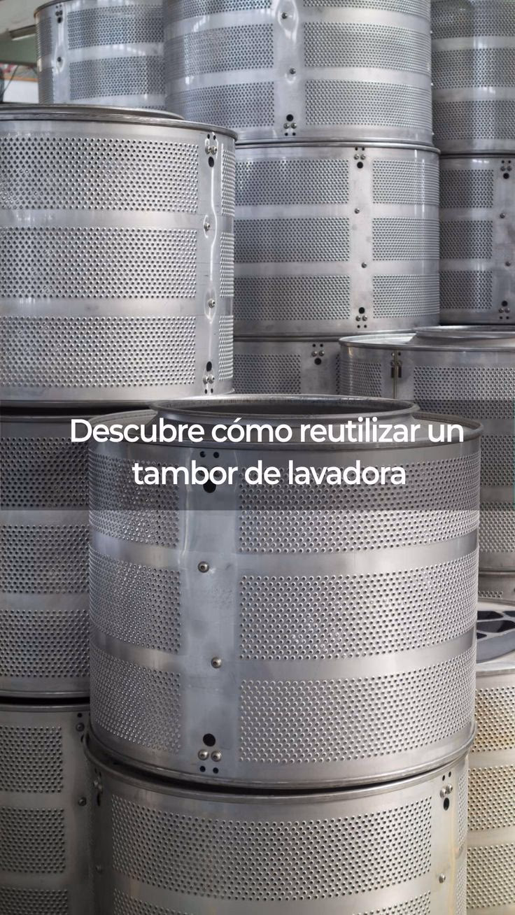 ¿Cómo transformar el tambor de la lavadora en un taburete?