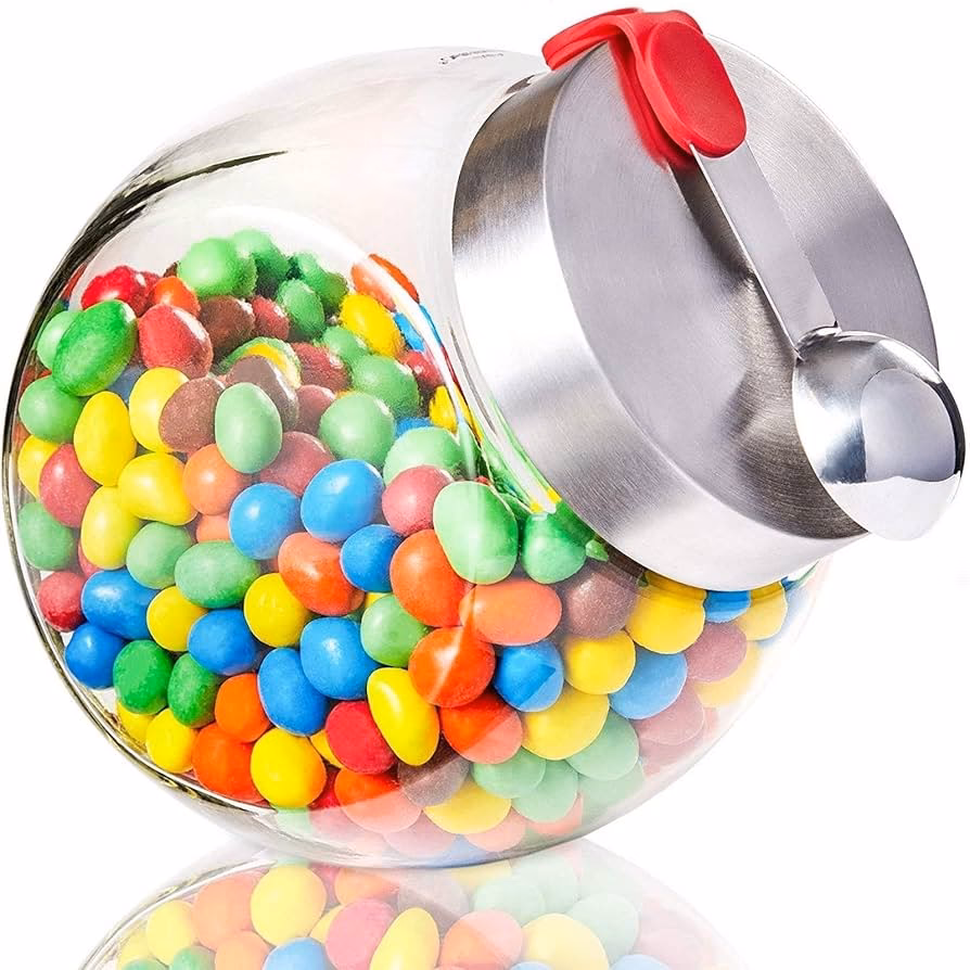 ¿Cómo decorar un candy bar de vidrio?