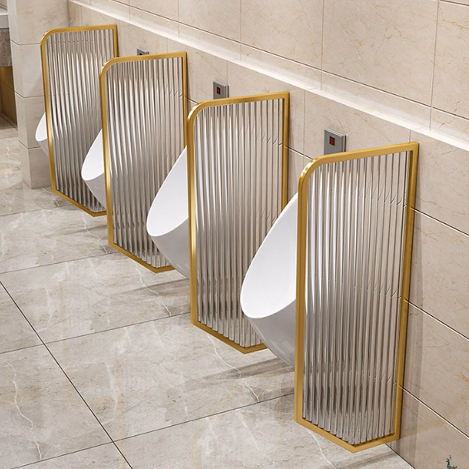 ¿Qué material se utiliza en los tabiques divisorios de vidrio?