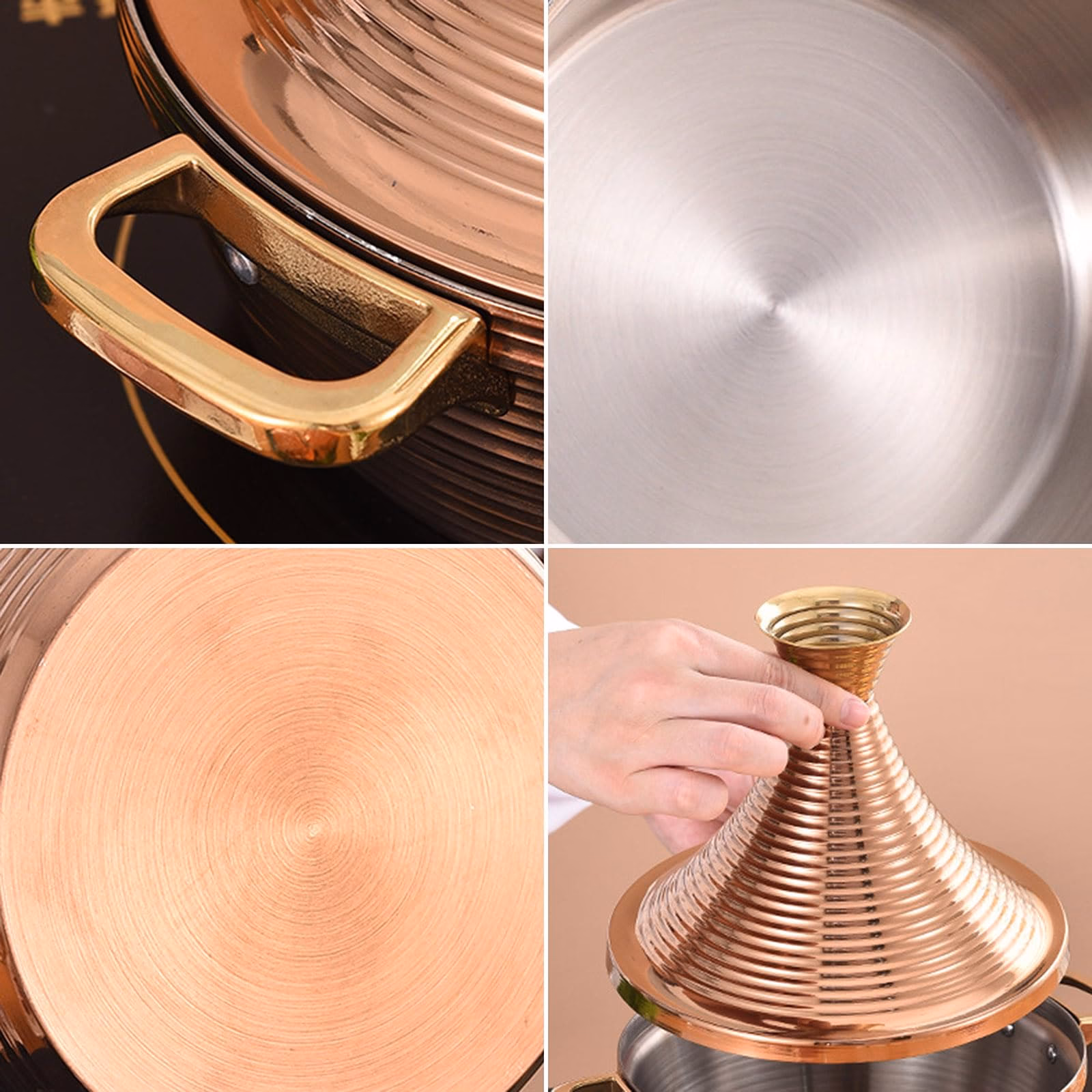 ¿Cómo se mantiene la comida caliente en una tajine marroquí?