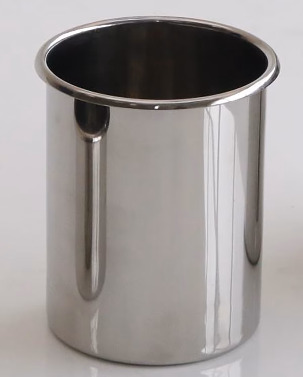 ¿Cuánto mide un vaso de acero inoxidable?