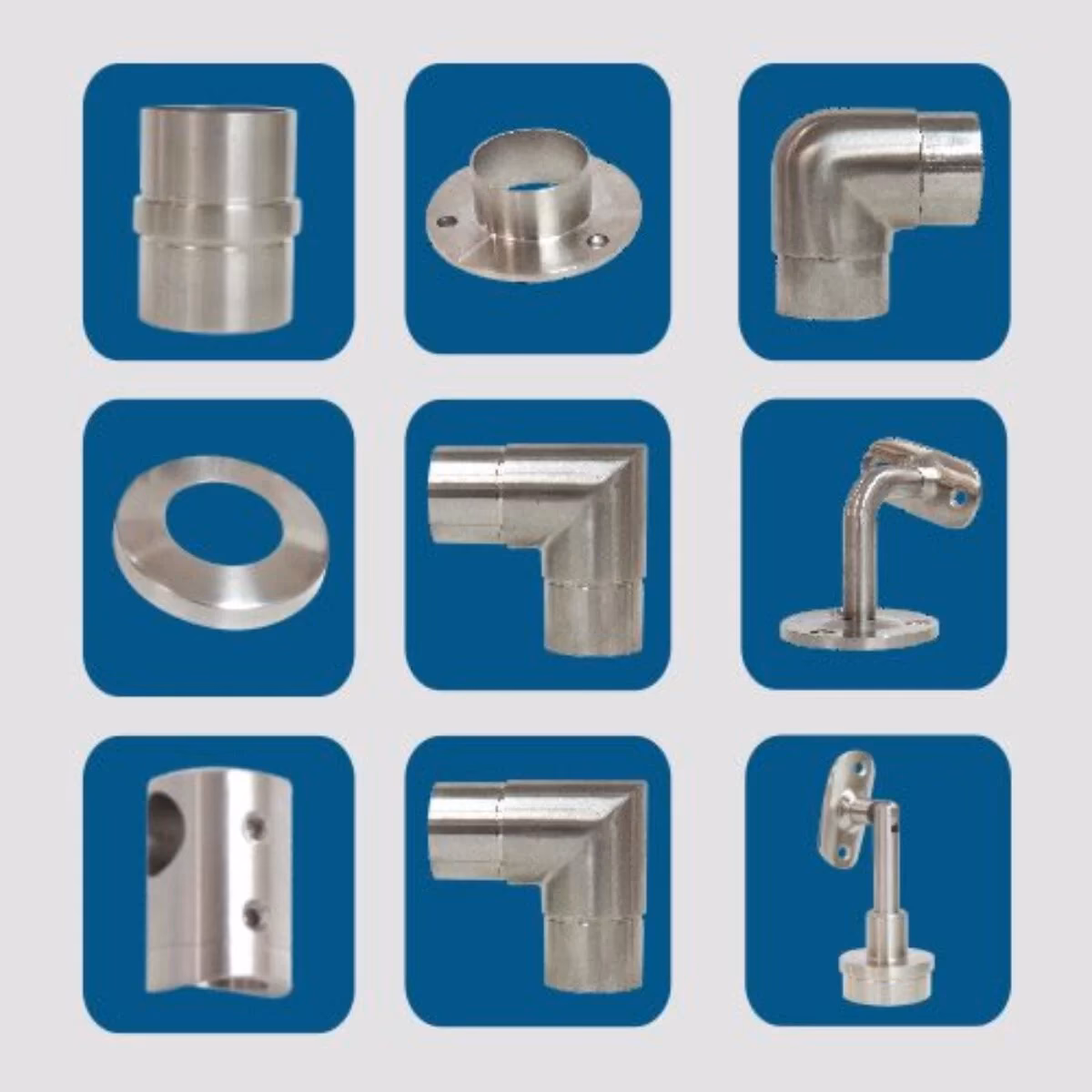 ¿Cuáles son los accesorios de acero inoxidable?